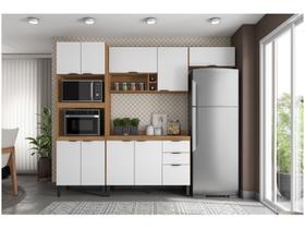 Cozinha Completa Modular Firenze 5 Peças Composição 3 Amêndola Touch Branco FI0003 Demóbile Cozinha Completa Modular Firenze 5 Peças Composição 3 Amêndola Touch Branco FI0003 Demóbile