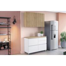 Cozinha Completa Nesher 2 Peças Rainha CZ430 Branca/Nature Cozinha Completa Nesher 2 Peças Rainha CZ430 Branca/Nature