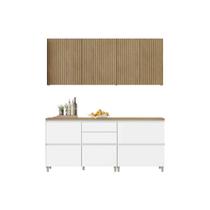Cozinha Completa Nesher 4 Peças Rainha CZ432 Branca/Nature Cozinha Completa Nesher 4 Peças Rainha CZ432 Branca/Nature