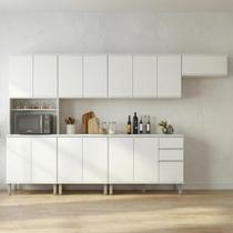 Cozinha Completa Nina 6 Módulos Branco