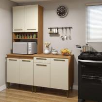 Cozinha Completa Niterói 6 Portas 1 Gaveta Kaiki Móveis Nature Com Off White Cozinha Completa Niterói 6 Portas 1 Gaveta Kaiki Móveis Nature Com Off White