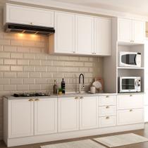 Cozinha Completa Orlando 10 Portas 5 Gavetas 100% Mdf Americana Branco - Panorama Móveis
