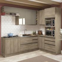 Cozinha Completa Planejada de Canto 2,59x1,68mt 09 peças Linha Maxxi CJ14-115 Kappesberg