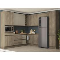 Cozinha Completa Planejada de Canto 2,64x2,88mt 15 peças Linha Maxxi CJ14-107 Kappesberg