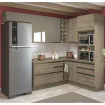 Cozinha Completa Planejada de Canto 2,74x1,68mM 11 peças Linha Maxxi CJ14-104 Kappesberg