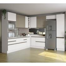 Cozinha Completa Planejada de Canto 2,89x3,08mt 14pc Linha Maxxi CJ14-125 Kappesberg