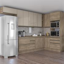 Cozinha Completa Planejada de Canto 3,39x1,68mt 11 peças Linha Maxxi CB340 Kappesberg