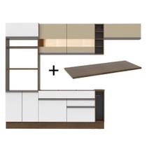 Cozinha Completa Safira com Armário e Balcão + Tampo Madesa