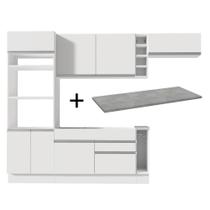 Cozinha Completa Safira com Armário e Balcão + Tampo Madesa Cozinha Completa Safira com Armário e Balcão + Tampo Madesa