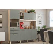 Cozinha Completa Select c/ 6 Portas e 2 Gavetas 178x194 Avena/Menta - Demóbile
