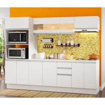 Cozinha Completa Smart Modulada com Balcão Tampo MDF Madesa