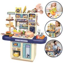Cozinha Completa Solta Fumaça Sai Água Luz Infantil - Castela Cozinha Completa Solta Fumaça Sai Água Luz Infantil - Castela