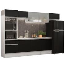 Cozinha Completa Topazio Branco/preto Madesa