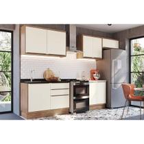 Cozinha Completa Versalis 6 Peças (3Aéreos+2Balcões+1Complemento) C6P161 Freijo/Cinza Argila - Herval Cozinha Completa Versalis 6 Peças (3Aéreos+2Balcões+1Complemento) C6P161 Freijo/Cinza Argila - Herval