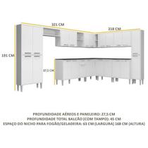 Cozinha Completa Xangai Pop Fg3152 Armário E Balcão Cozinha Completa Xangai Pop Fg3152 Armário E Balcão