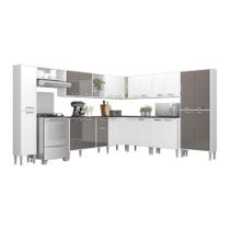 Cozinha Completa Xangai Pop Fg3285 Branca/lacca Fumê Cozinha Completa Xangai Pop Fg3285 Branca/lacca Fumê