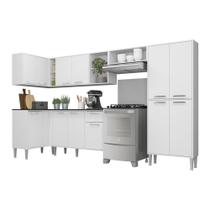 Cozinha Completa Xangai Zouk Fg3158 Armário E Balcão Branca
