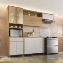 Cozinha Condessa 4 Peças 8 Portas 1 Gaveta 270 cm 100 MDF Nesher Cozinha Condessa 4 Peças 8 Portas 1 Gaveta 270 cm 100 MDF Nesher