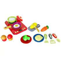 Cozinha Cooktop Kitchen Cooking Set com acessórios