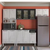 Cozinha Cristal Compacta 12 Portas 1 gaveta 3 Vidros com Kit para Micro-ondas Telasul