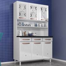 Cozinha de Aço Compacta Mirage New 6 Portas 3 Gavetas Branco - Telasul