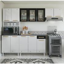 Cozinha de Aço Compacta Telasul Diamante 4Pçs C/ Kit Bco/Pto Cozinha de Aço Compacta Telasul Diamante 4Pçs C/ Kit Bco/Pto