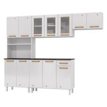 Cozinha De Aço Compacta Telasul Diamante 4Pçs C/ Kit Branco