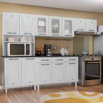 Cozinha de Aço Completa C/ Kit para Micro-Ondas Telasul Star C/ Vidro 4 Peça Branco - Telasul Cozinha de Aço Completa C/ Kit para Micro-Ondas Telasul Star C/ Vidro 4 Peça Branco - Telasul