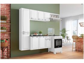 Cozinha de Aço Itatiaia Compacta Completa Pratika com Armário e Balcão 8 Portas 1 Gaveta Branco Cozinha de Aço Itatiaia Compacta Completa Pratika com Armário e Balcão 8 Portas 1 Gaveta Branco