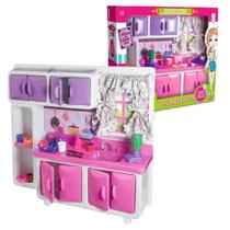 Cozinha De Boneca Para Barbie Pia Piazinha Lua De Cristal Brinquedo Presente Meninas +3 Anos