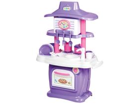 Cozinha de Brinquedo Completa Tateti Le Grand Chef Rosa Presente Ideal para Meninas Mini Chefs