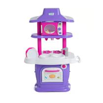Cozinha de Brinquedo Completa Tateti Le Grand Chef Rosa Presente Ideal para Meninas Mini Chefs