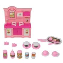 Cozinha de Brinquedo em Miniatura Playset com 20 peças