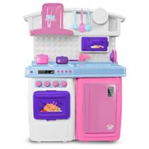 Cozinha De Brinquedo Infantil Big Kitchen Pink - 5557 - Roma Brinquedos Cozinha De Brinquedo Infantil Big Kitchen Pink - 5557 - Roma Brinquedos
