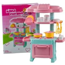 Cozinha de Brinquedo infantil Comidinha Faz De Conta Mini Fogãozinho Interativo Para Meninas