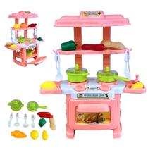 Cozinha De Brinquedo Mini Bella Menina 12 Peças Fogao Pia