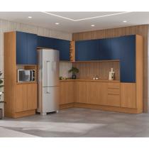 Cozinha de Canto Projetada 18 Portas 3 Gavetas Ciela Kappesberg Cozinha de Canto Projetada 18 Portas 3 Gavetas Ciela Kappesberg