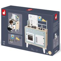 Cozinha de madeira macaron azul janod Cozinha de madeira macaron azul janod