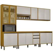 Cozinha Eduarda Completa 5 Peças 12 Portas 2 Gavetas CHF Cor Cinamomo Off White Cozinha Eduarda Completa 5 Peças 12 Portas 2 Gavetas CHF Cor Cinamomo Off White