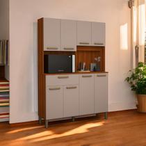 Cozinha Elegante 08 Portas Jade Cinamomo e Connect Cozinha Elegante 08 Portas Jade Cinamomo e Connect