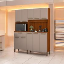 Cozinha Elegante 10 Portas Jade Cinamomo e Connect Cozinha Elegante 10 Portas Jade Cinamomo e Connect