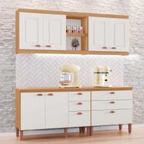 Cozinha Genebra Modulada Composta por 04 módulos 100 MDF com Armários e Balcões