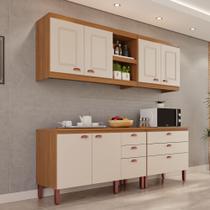 Cozinha Genebra Modulada Composta por 04 módulos 100 MDF com Armários e Balcões Cozinha Genebra Modulada Composta por 04 módulos 100 MDF com Armários e Balcões