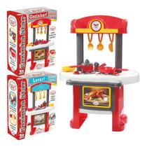 Cozinha Infantil 2 em 1 Big Star - Forno, Fogão, Pia - Shopbr