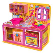 Cozinha Infantil 3D de Brinquedo De Madeira Com Massinhas - Brincadeira de Criança