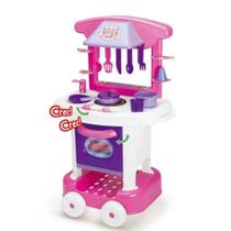 Cozinha Infantil Acessórios Play Time Rosa Brinquedo Cotiplás - Cotiplas