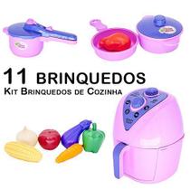 Cozinha Infantil Air Fryer Jogo de Panela Legumes 11pç