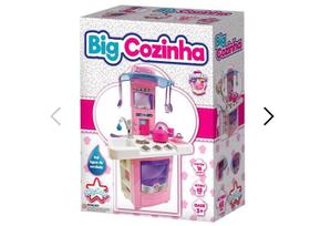 Cozinha Infantil Big Completa Kit Brinquedo Fogão Criança - BIG STAR Cozinha Infantil Big Completa Kit Brinquedo Fogão Criança - BIG STAR