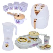 Cozinha Infantil Branco Menina Panela Princesa Fogão 13Pç Cozinha Infantil Branco Menina Panela Princesa Fogão 13Pç