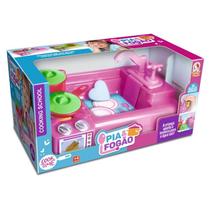 Cozinha Infantil Brinquedo C/ Panelinhas Fogão Pia Sai Água